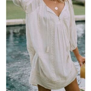 Spell And The Gypsy Cinder Tunic Dress Cream Sz XS